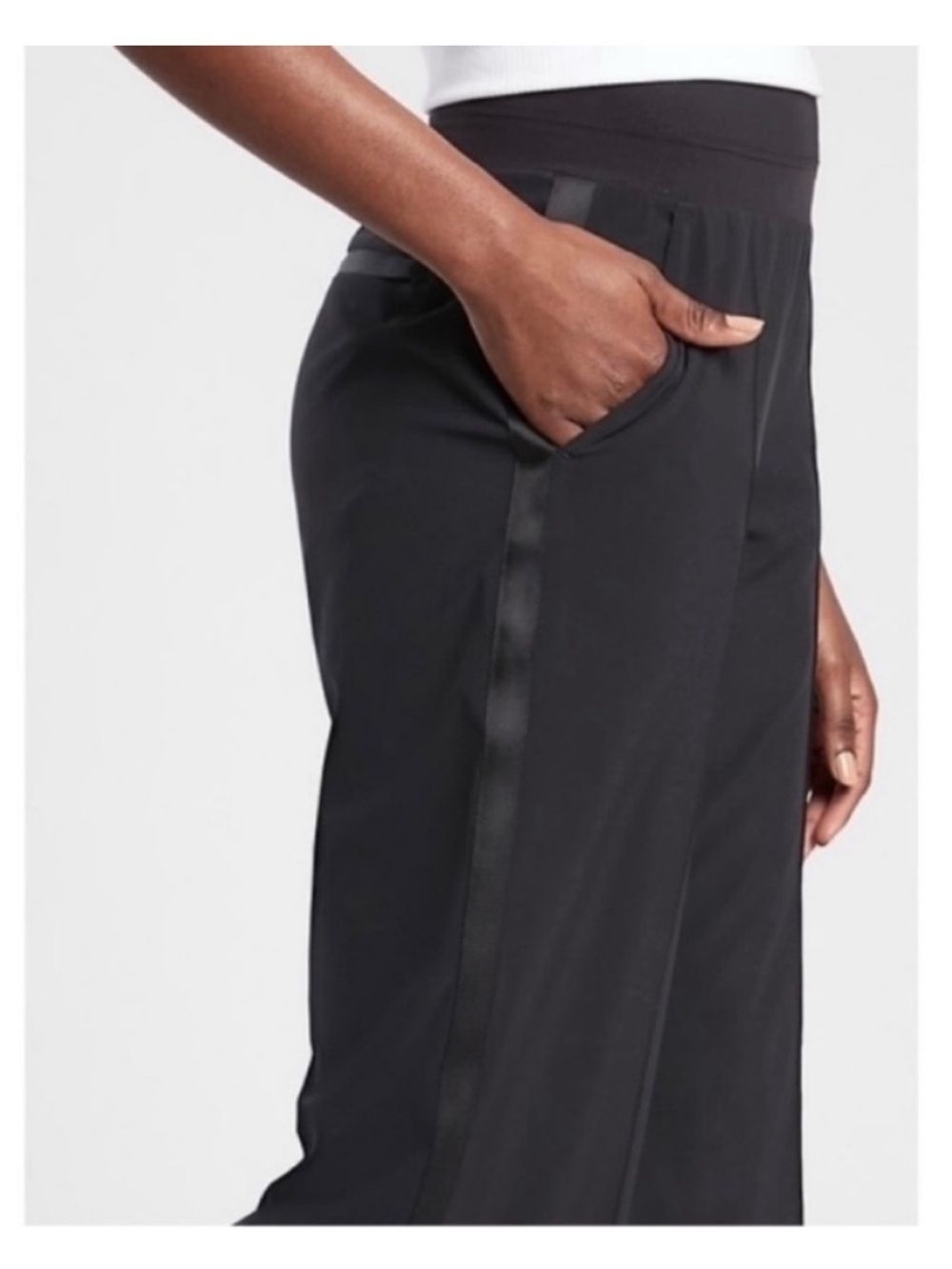 Athleta Nolita Wide-Leg Pull-On Pants in Black - Picture 5 of 7